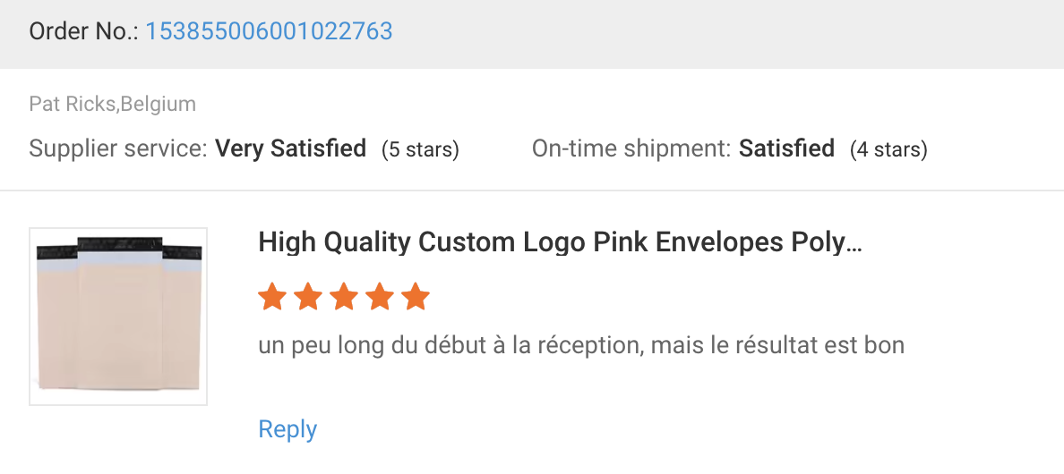 Customer review