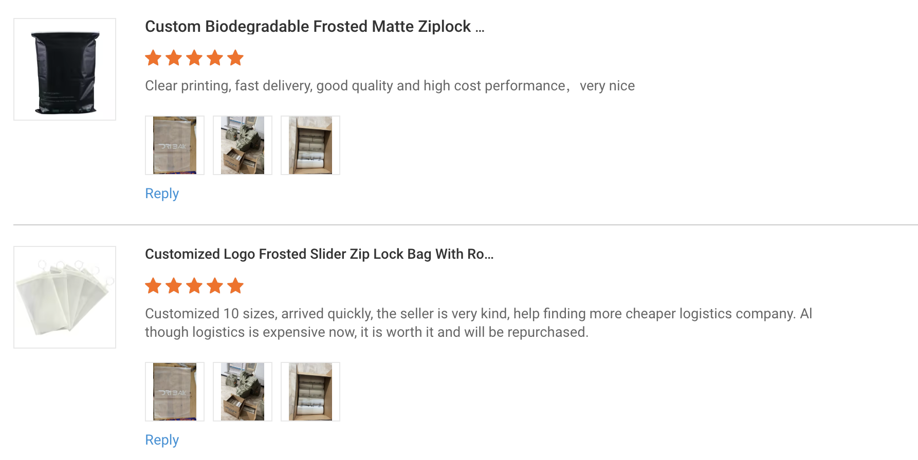 Customer review